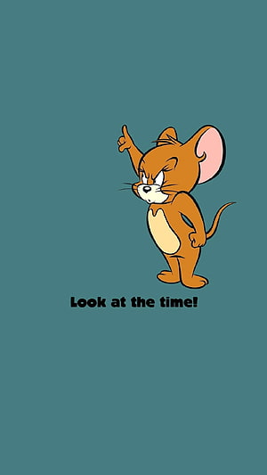 Tom and Jerry Jerry Pointing Finger Cartoon Wallpaper HD phone wallpaper