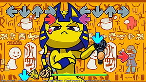 Ankha Animal Crossing Character in Friday Night Funkin' Rhythm Game Screenshot HD wallpaper