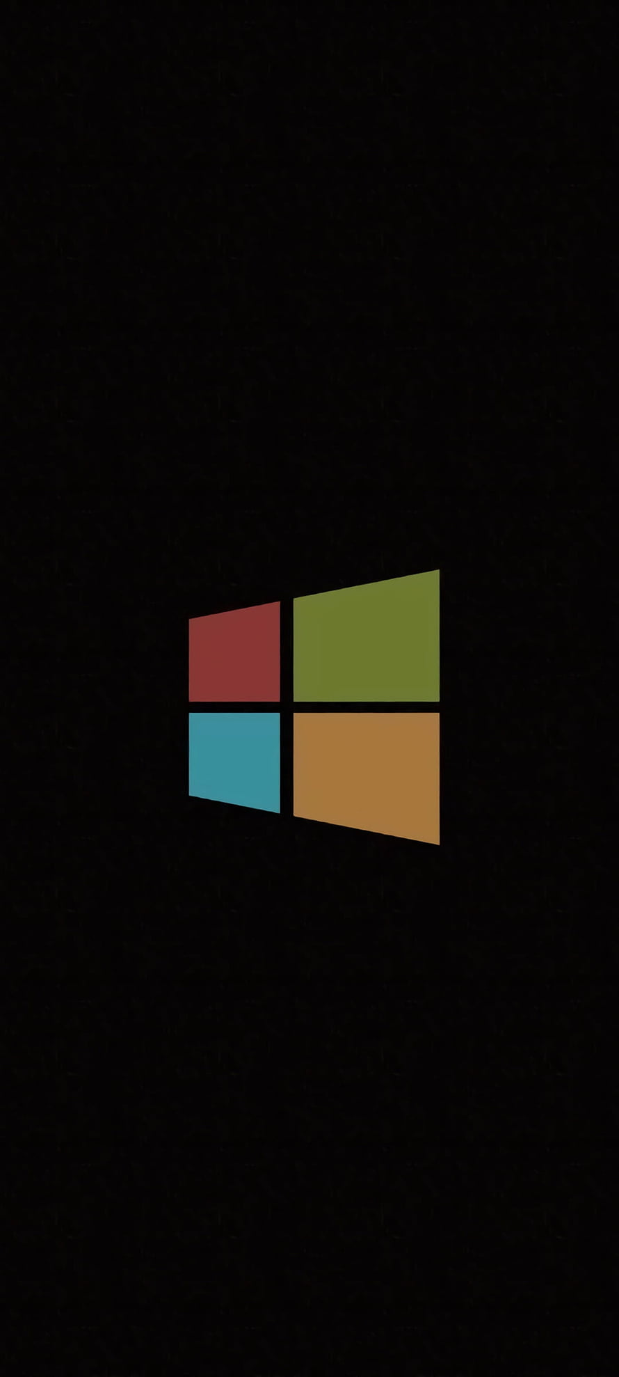 Microsoft Windows Logo on Black Background Minimalist Design HD phone wallpaper