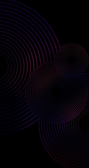 Dark Geometric Concentric Circles Abstract Minimalist Wallpaper HD phone wallpaper