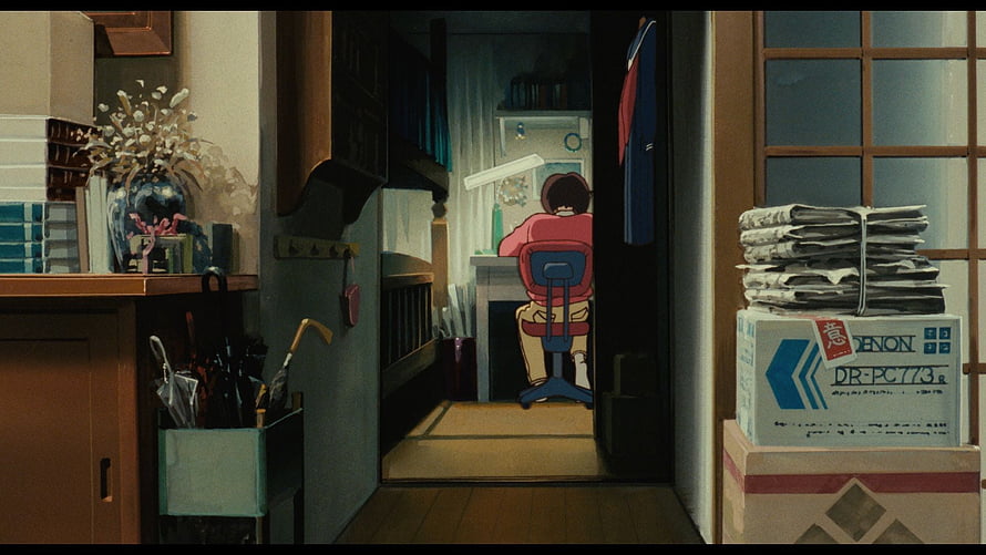 Whisper of the Heart Studio Ghibli Interior Scene with Character at Desk HD wallpaper