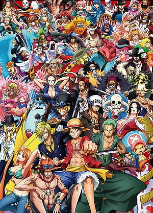 One Piece Straw Hat Crew Full Cast Anime Group Portrait HD phone wallpaper