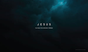 Dark Clouds and Light Christian Wallpaper with Jesus Verse HD wallpaper