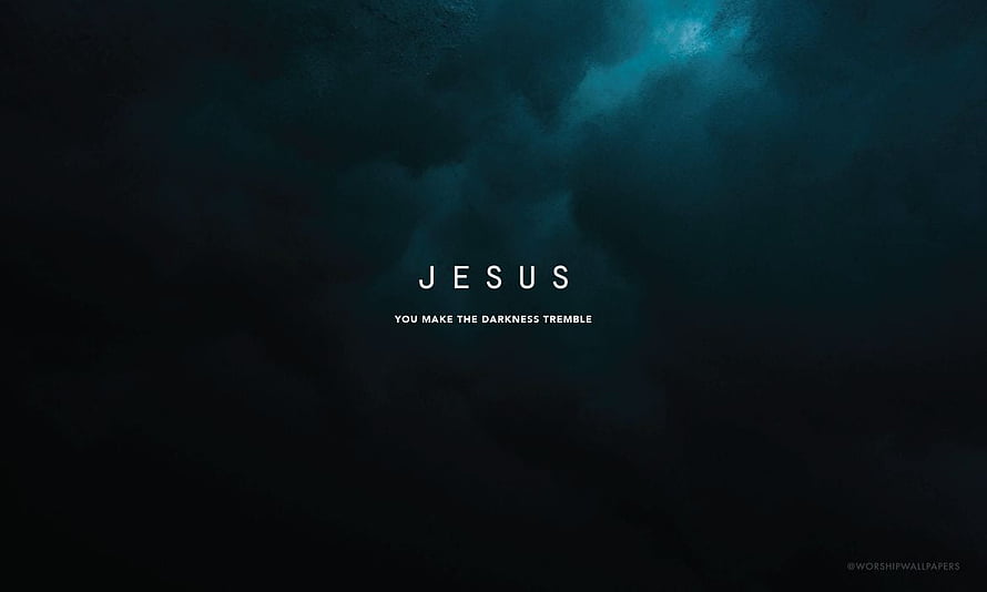 Dark Clouds and Light Christian Wallpaper with Jesus Verse HD wallpaper