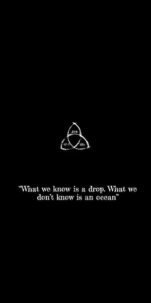 Dark Netflix Series Minimalist Quote Wallpaper with Triangular Symbol and Years 1953 1986 2019 HD phone wallpaper