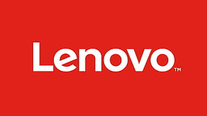 Lenovo Brand Logo on Vibrant Red Background HD wallpaper