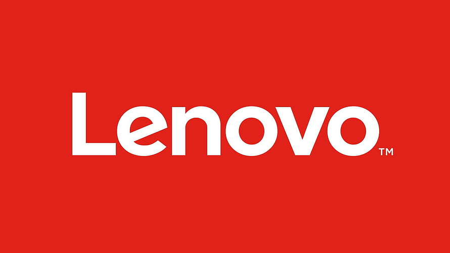 Lenovo Brand Logo on Vibrant Red Background HD wallpaper
