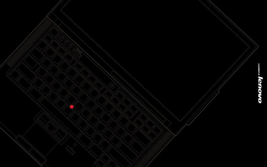 Lenovo ThinkPad X1 Carbon Minimalist Wireframe Laptop Design on Black Background HD wallpaper