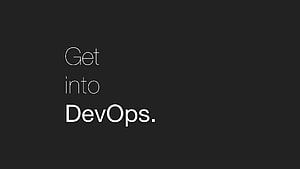 Minimalist DevOps Typography on Dark Background HD wallpaper
