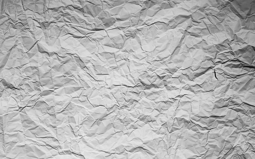 Crumpled White Paper Texture Close-Up for Graphic Design and Backgrounds HD wallpaper