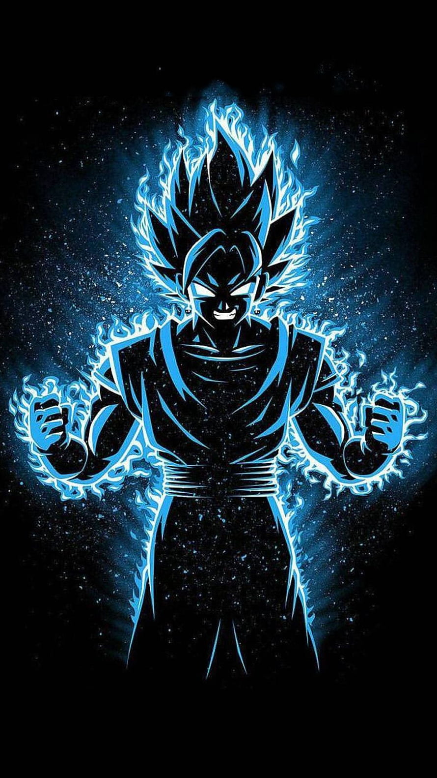Vegeta Super Saiyan Blue Aura Dragon Ball Z Dark Anime Illustration HD phone wallpaper
