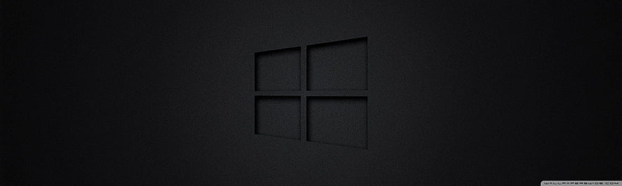 Windows 10 Black Ultra Minimalist Dark Desktop Background HD wallpaper