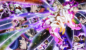 JoJo's Bizarre Adventure: Yoshikage Kira Dynamic Action Collage HD wallpaper