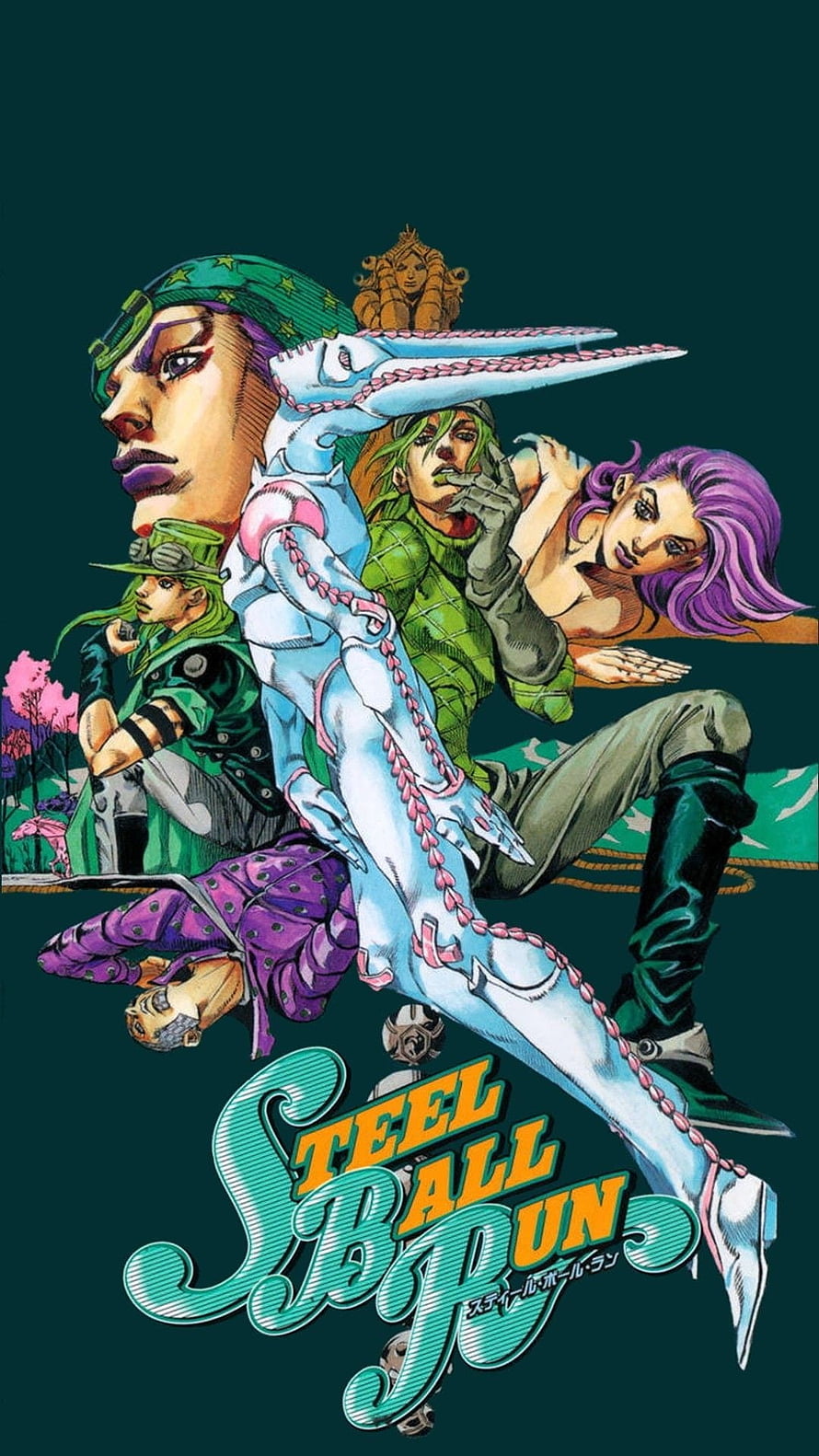 JoJo's Bizarre Adventure Steel Ball Run Anime Character Artwork HD phone wallpaper