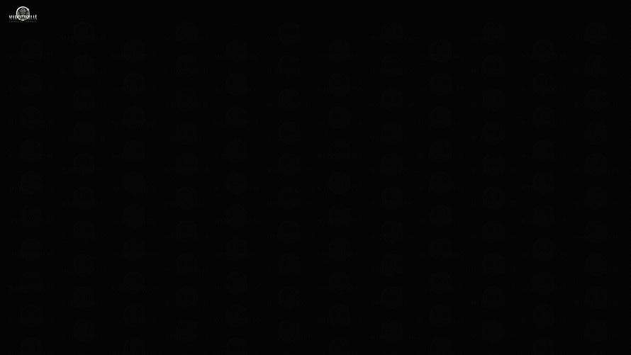 Minimalist Solid Black Screen with Subtle Watermark for Desktop Background HD wallpaper