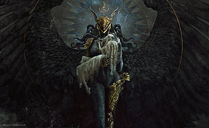 Elden Ring Black Angel Concept Art by Anato Finnstark HD wallpaper