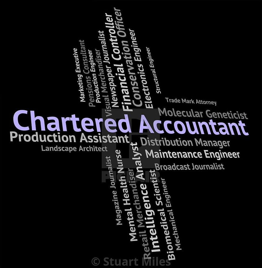 Chartered Accountant Career Word Cloud on Black Background HD phone wallpaper