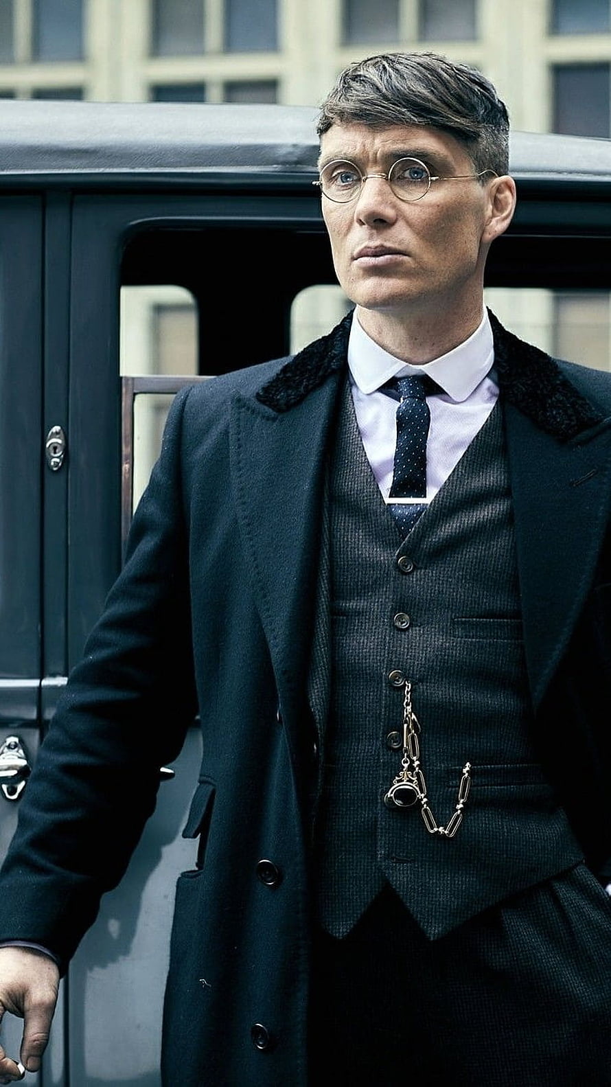 Cillian Murphy as Thomas Shelby in Peaky Blinders Vintage Suit Portrait HD phone wallpaper