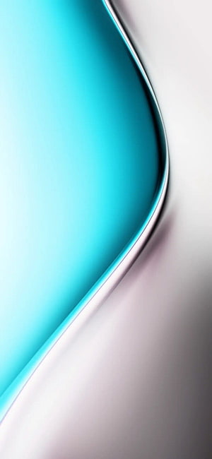 Samsung Galaxy A11 Abstract Cyan and White Curved Surface Wallpaper HD phone wallpaper