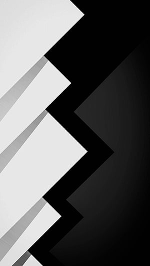 Monochrome Geometric Zigzag Pattern with Sharp Diagonal Lines and High Contrast Black White Design HD phone wallpaper