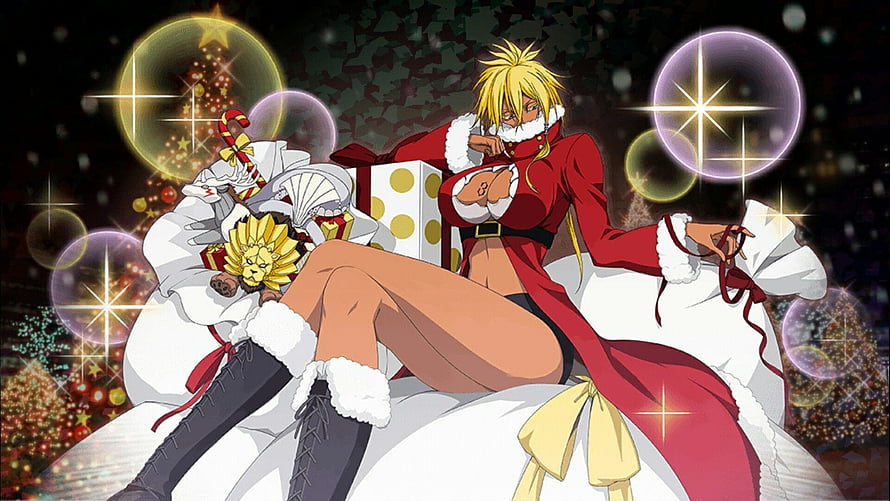 Tier Halibel Christmas Costume in Bleach Anime Artwork HD wallpaper