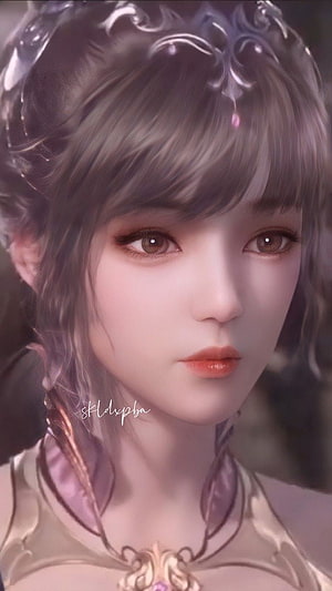 Xiao Wu Character Portrait From Tang San Fantasy Animation Series HD phone wallpaper