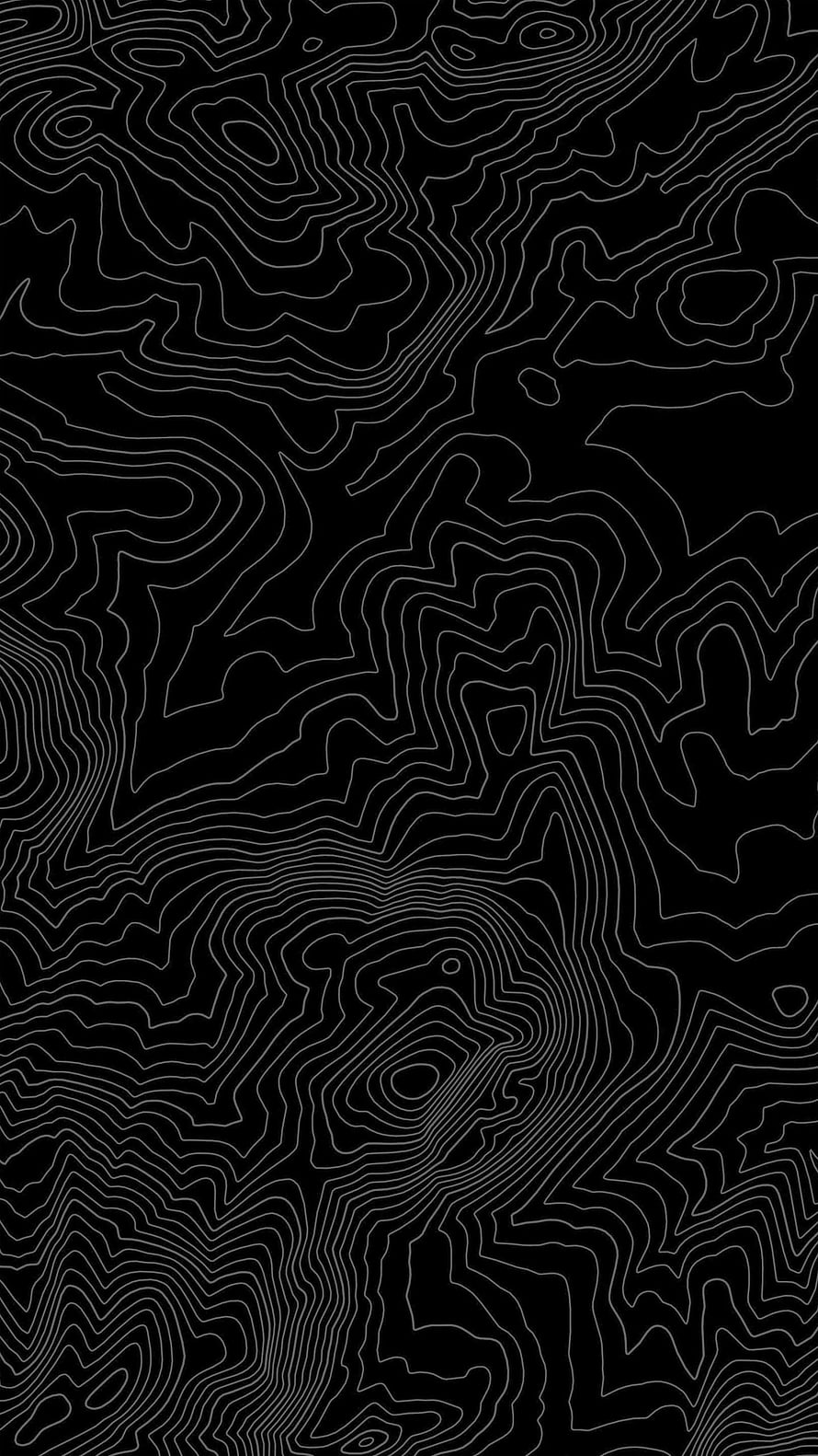 Black and White Topographic Contour Line Pattern Abstract Minimalist Design HD phone wallpaper