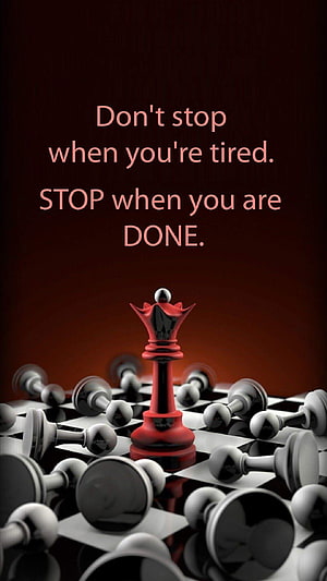 Red Chess Queen Standing Among Fallen Pieces on Dark Board HD phone wallpaper