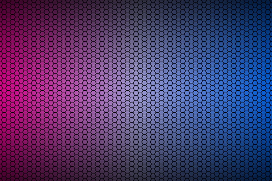 Abstract Hexagonal Mesh Gradient Background with Neon Pink and Blue Tones HD wallpaper