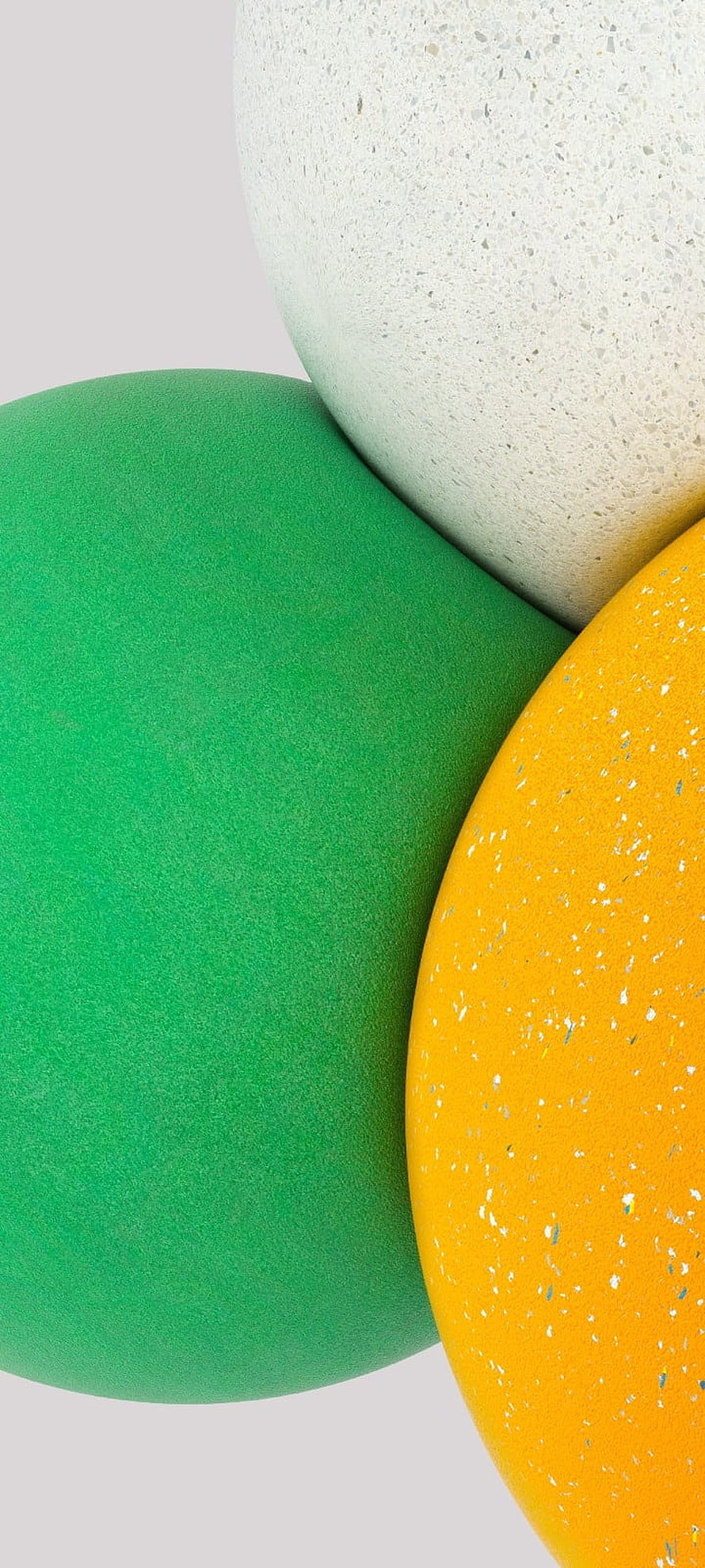 Samsung Galaxy A03 Core Minimalist Abstract Wallpaper with Textured Colorful Spheres HD phone wallpaper