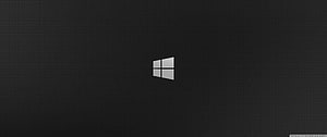 Windows 10 Minimalist Black Desktop Background with Centered Logo HD wallpaper