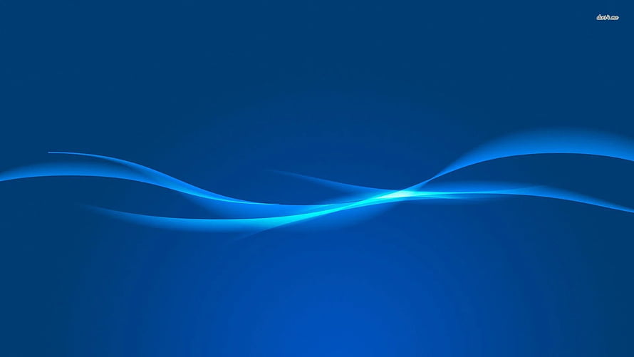 Elegant Blue Abstract Wave Design with Luminous Flowing Lines on Dark Background HD wallpaper