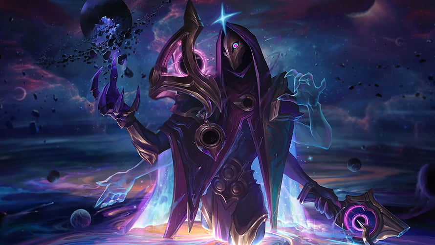 Jhin Cosmic Splash Art from League of Legends HD wallpaper