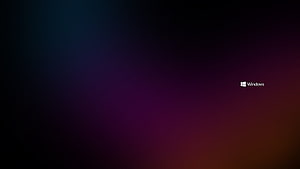 Dark Abstract Gradient Background with Windows Logo HD wallpaper