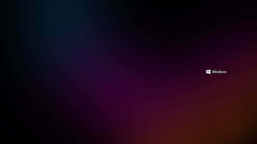 Dark Abstract Gradient Background with Windows Logo HD wallpaper
