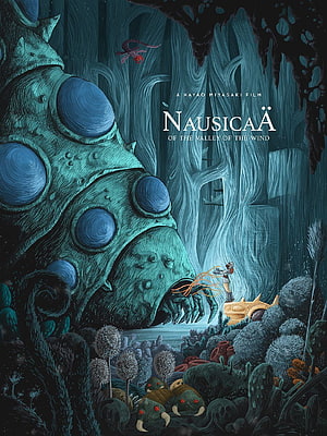 Nausicaä of the Valley of the Wind: Giant Ohm and Nausicaä in the Forest of Rot HD phone wallpaper