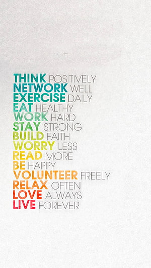Colorful Motivational Quote Typography on Textured White Paper Background HD phone wallpaper