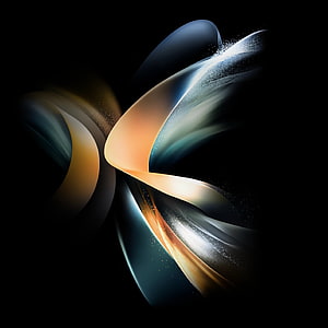 Samsung Galaxy Z Fold 4 Abstract Flowing Ribbon Wallpaper HD phone wallpaper