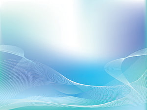 Abstract Silver Blue Wave Lines on Soft Aqua and Cyan Gradient Background HD wallpaper