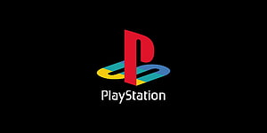 PlayStation Classic Logo on Black Background HD wallpaper