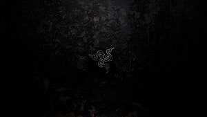 Razer Logo on Dark Grunge Textured Background HD wallpaper