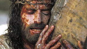 The Passion of the Christ Film Still Depicting Jesus Carrying the Cross HD wallpaper