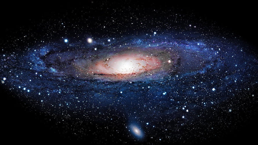 Milky Way Galaxy Edge-On View with Bright Core and Star Fields HD wallpaper