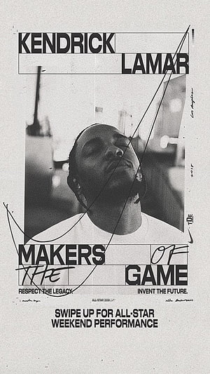 Kendrick Lamar Black and White Portrait with Makers of the Game Typography HD phone wallpaper