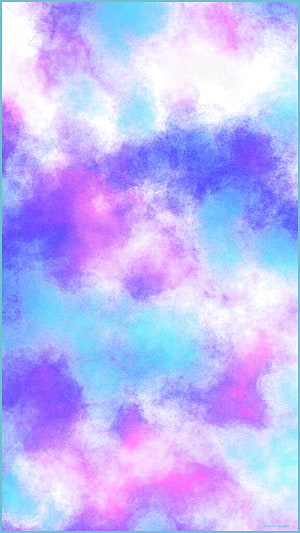Pastel Tie Dye Cloud Pattern in Soft Blue, Purple, and Pink Hues HD phone wallpaper