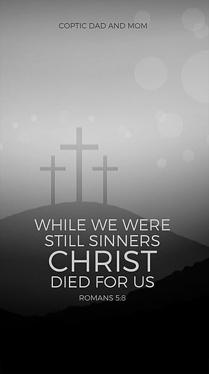 Romans 5:8 Christian Crosses on Hillside with Soft Bokeh Light HD phone wallpaper