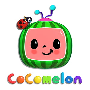Cocomelon Watermelon Character with Ladybug on White Background HD phone wallpaper