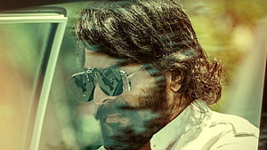 Mammootty in Bhishma Parvat cinematic still with sunglasses and beard HD wallpaper