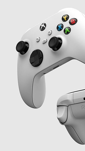 Xbox Series S White Controller and Console Close-Up Product Photography HD phone wallpaper