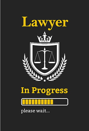 Lawyer In Progress Loading Screen with Scales of Justice and Crown Emblem HD phone wallpaper